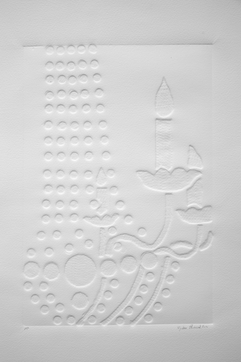 Chandelier - embossed monoprint - &copy;Lydia Charak-min.jpg