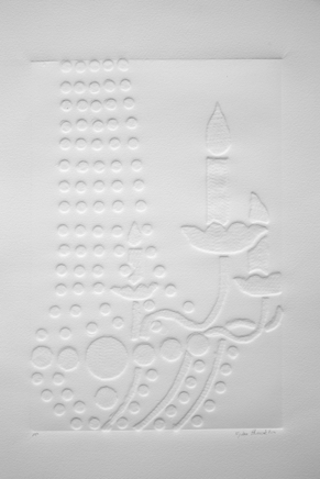 Chandelier - embossed monoprint - &copy;Lydia Charak-min.jpg
