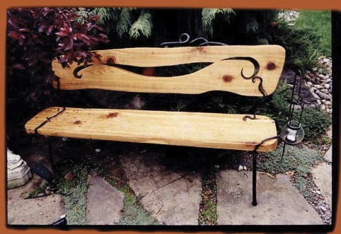 Garden Bench 2 in garden - mixed media - &copy;Lydia Charak-min.jpg