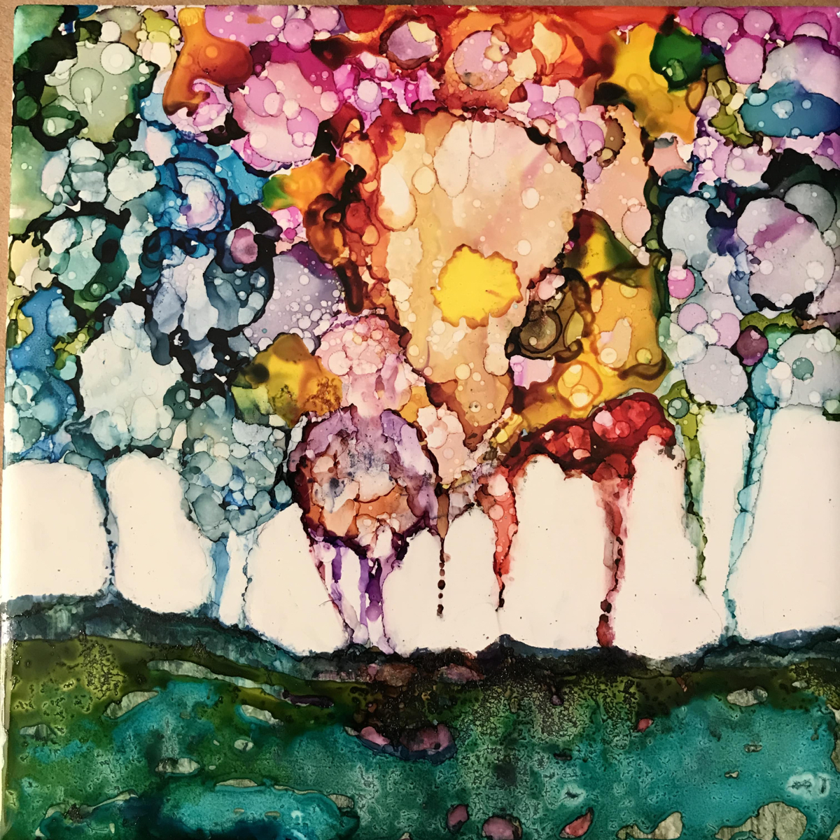 Apocalyptic Sunrise - alcohol painting - &copy;Lydia Charak-min.JPG