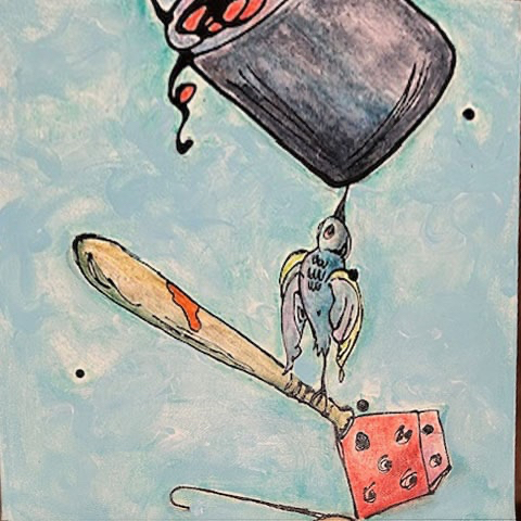 Balancing 1 - acrylic painting - &copy;Lydia Charak-min.JPG