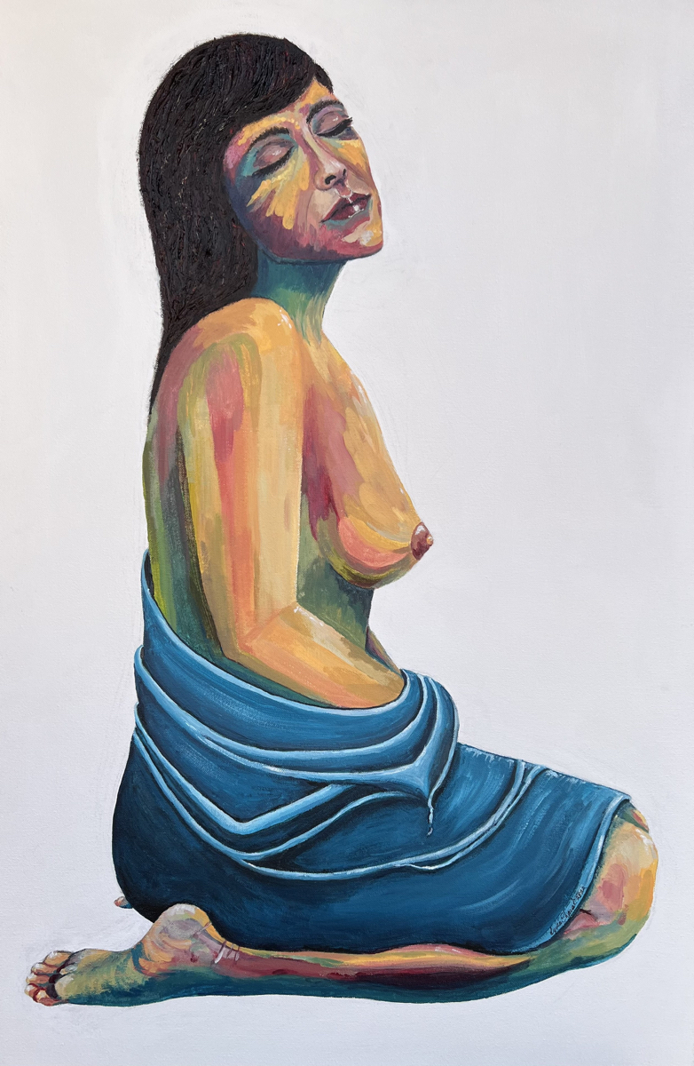 Portrait of a Girl - acrylic painting - &copy;Lydia Charak-min.jpg